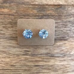 Oxxo Design - Øreringe med lyseblå sten